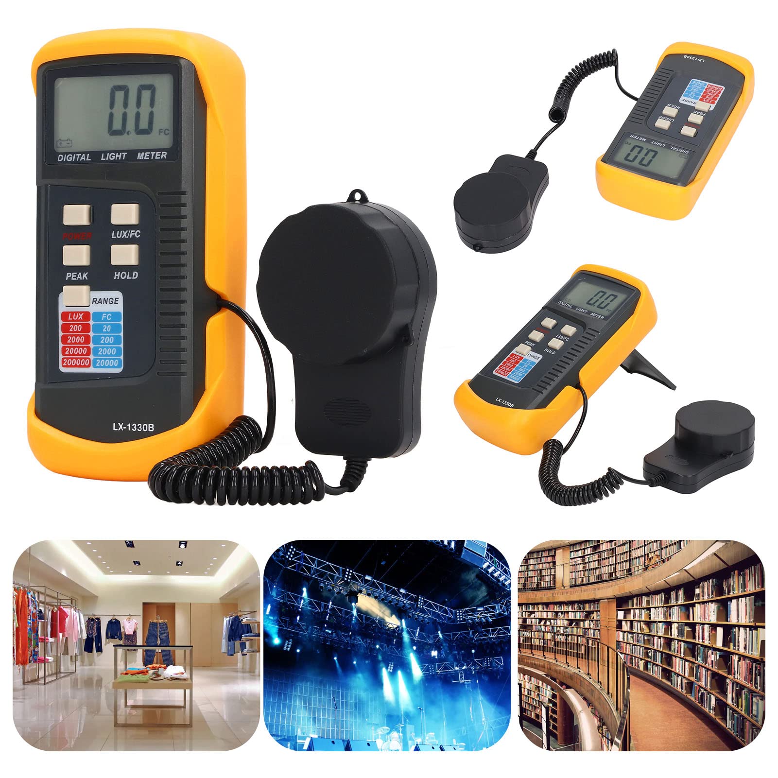 Amazon.co.jp: 露出計 デジタル照度計 LCD 0.1‑200000LX 撮影用露出計