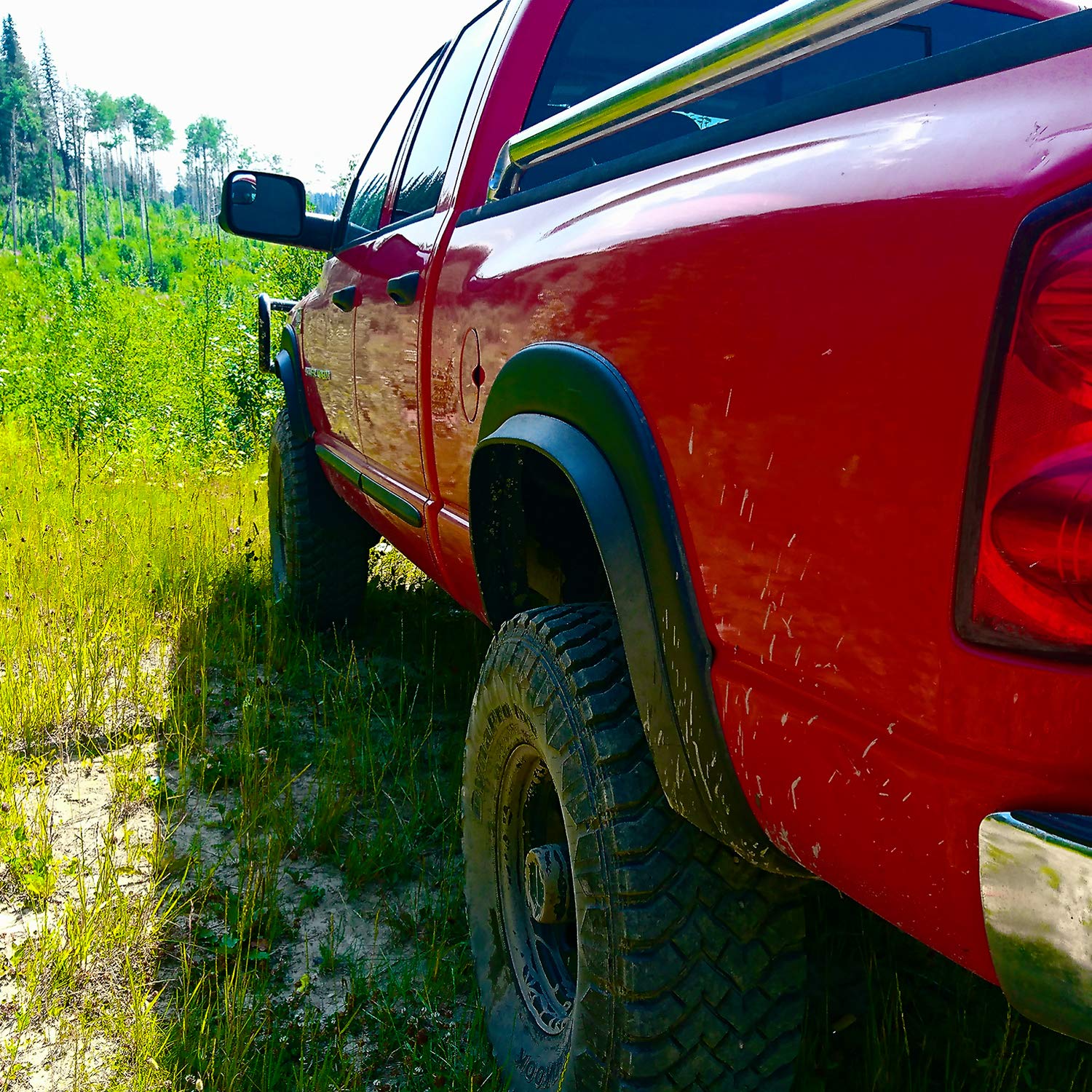 The Original EZ Flares XL Universal Flexible Foam Rubber Fender Flares