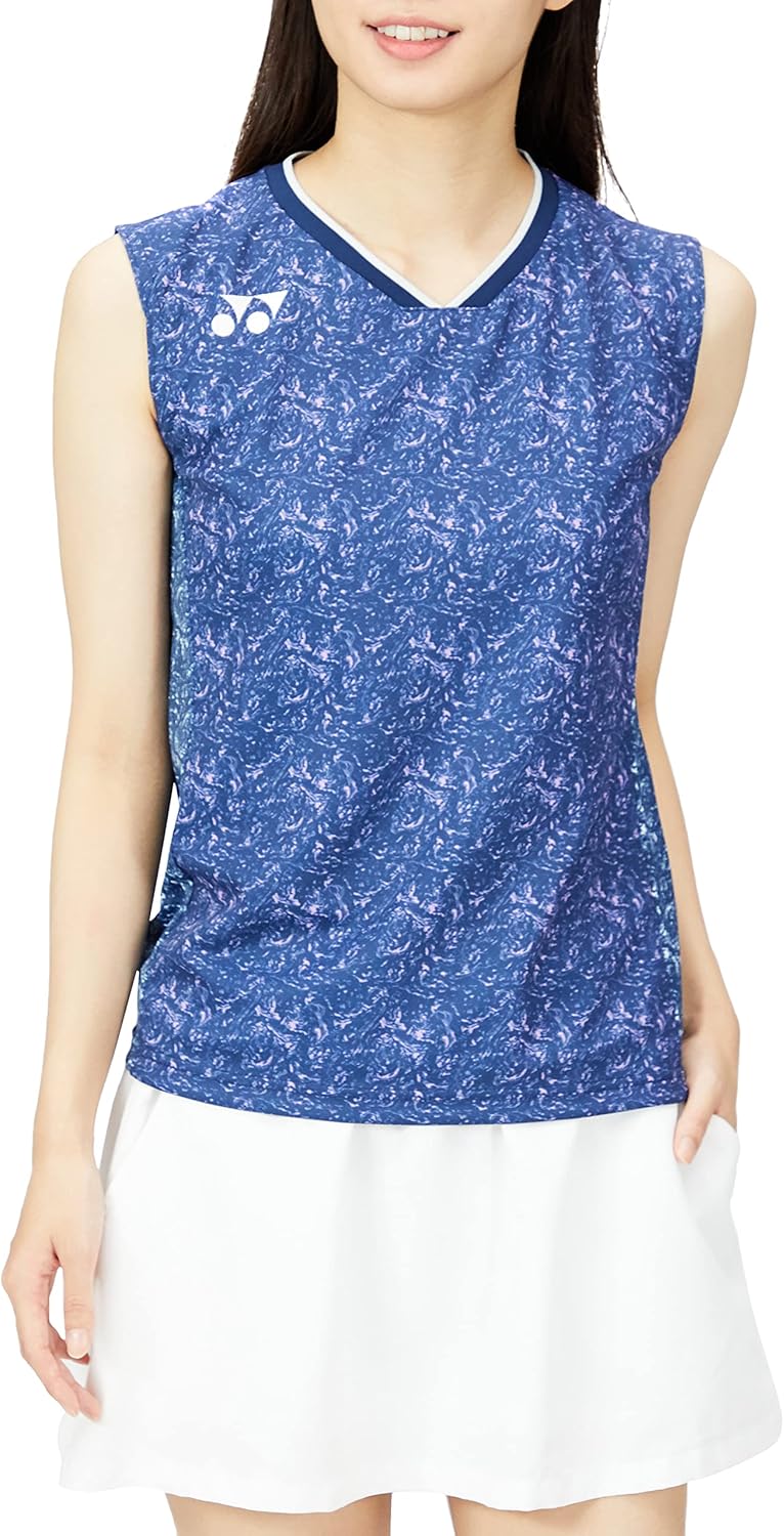 Amazon.co.jp: [ヨネックス] ノースリーブシャツ ゲームシャツ