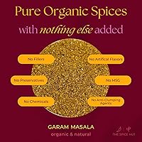 Vista 4 de Especias en polvo orgánico Garam Masala, con sal, condimento sabroso de curry indio para cocinar comida india desi, carne o curry vegetal