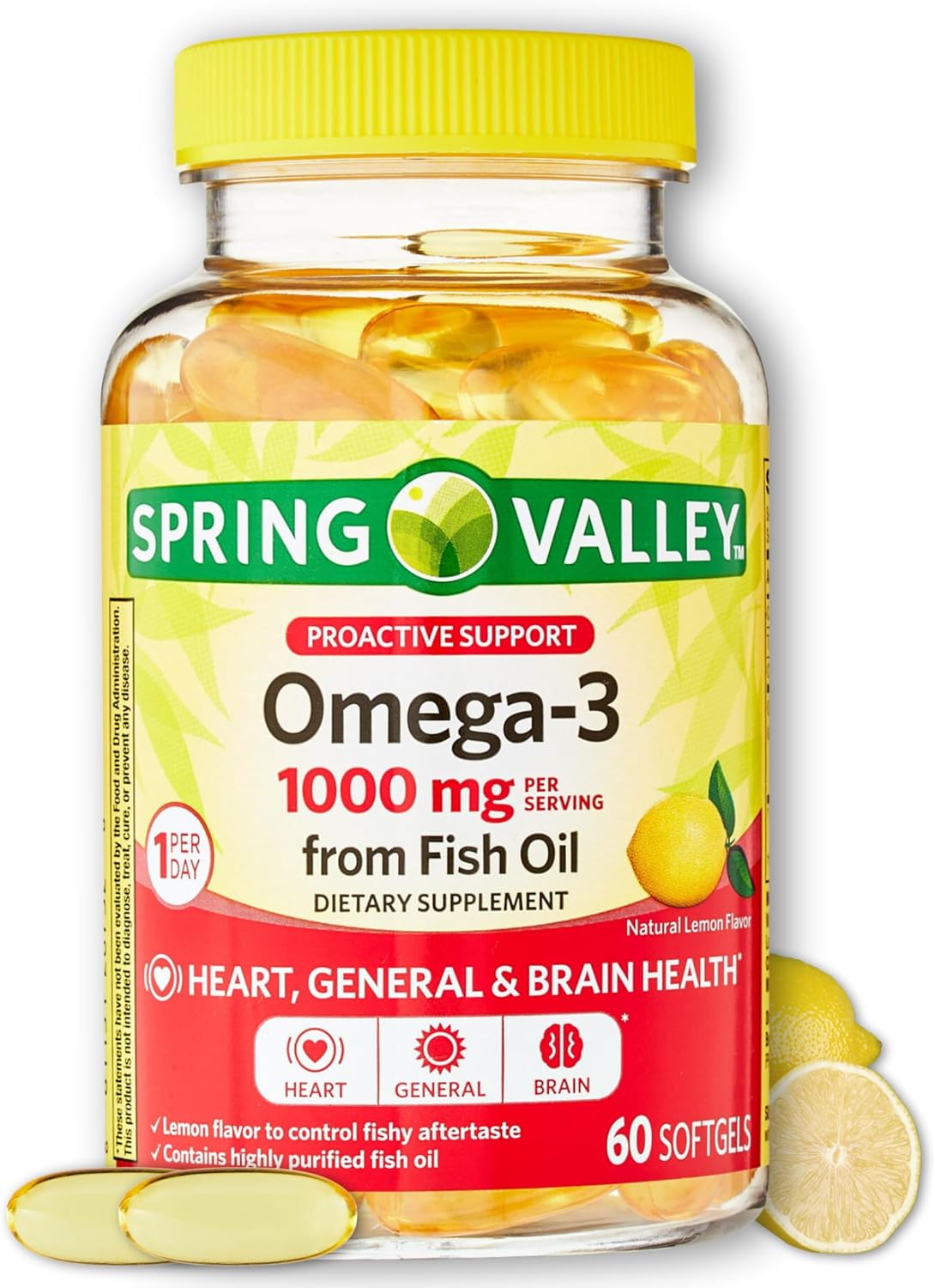 Spring Valley Fish Oil 1000mg omega3, Dietary Supplement