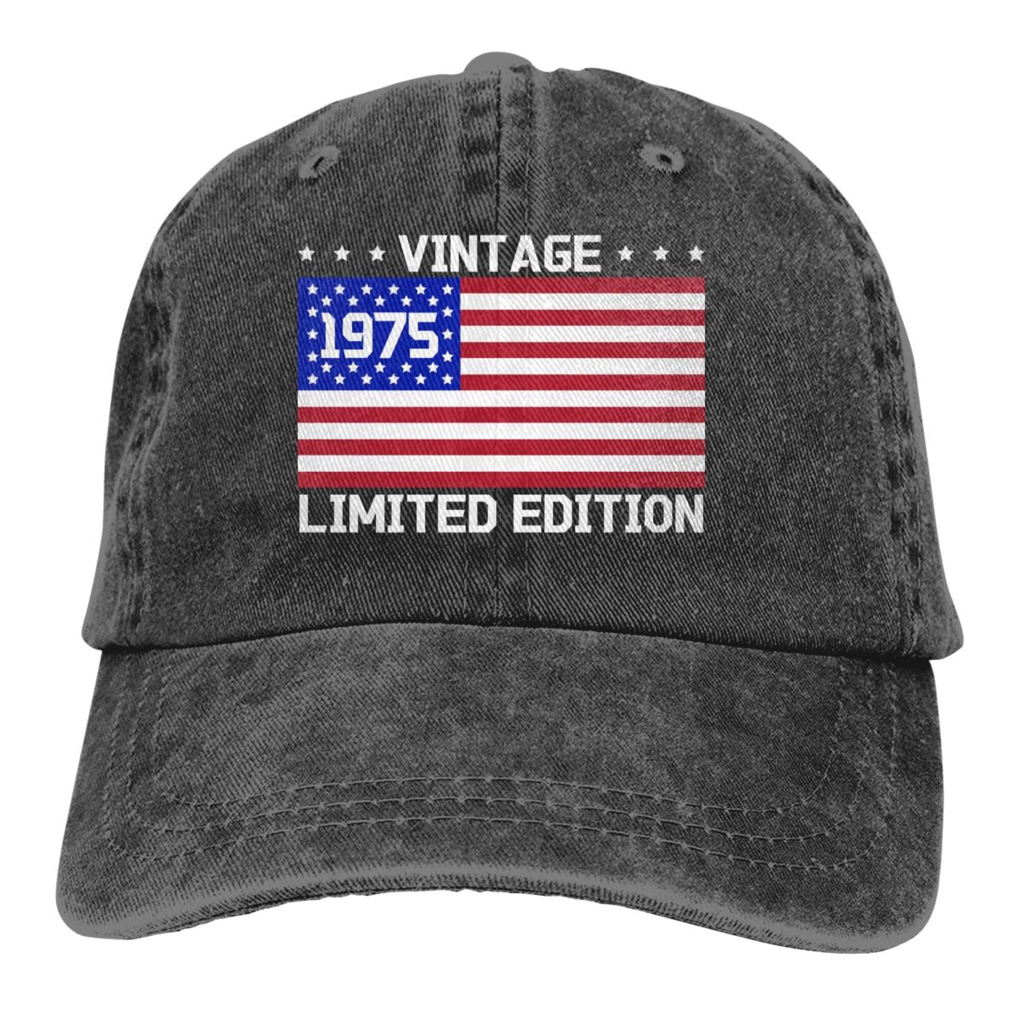 Limited Edition Birthday Hat for Women Men Vintage Cotton Printed American Flag Decor Birthday Gift Baseball Cap