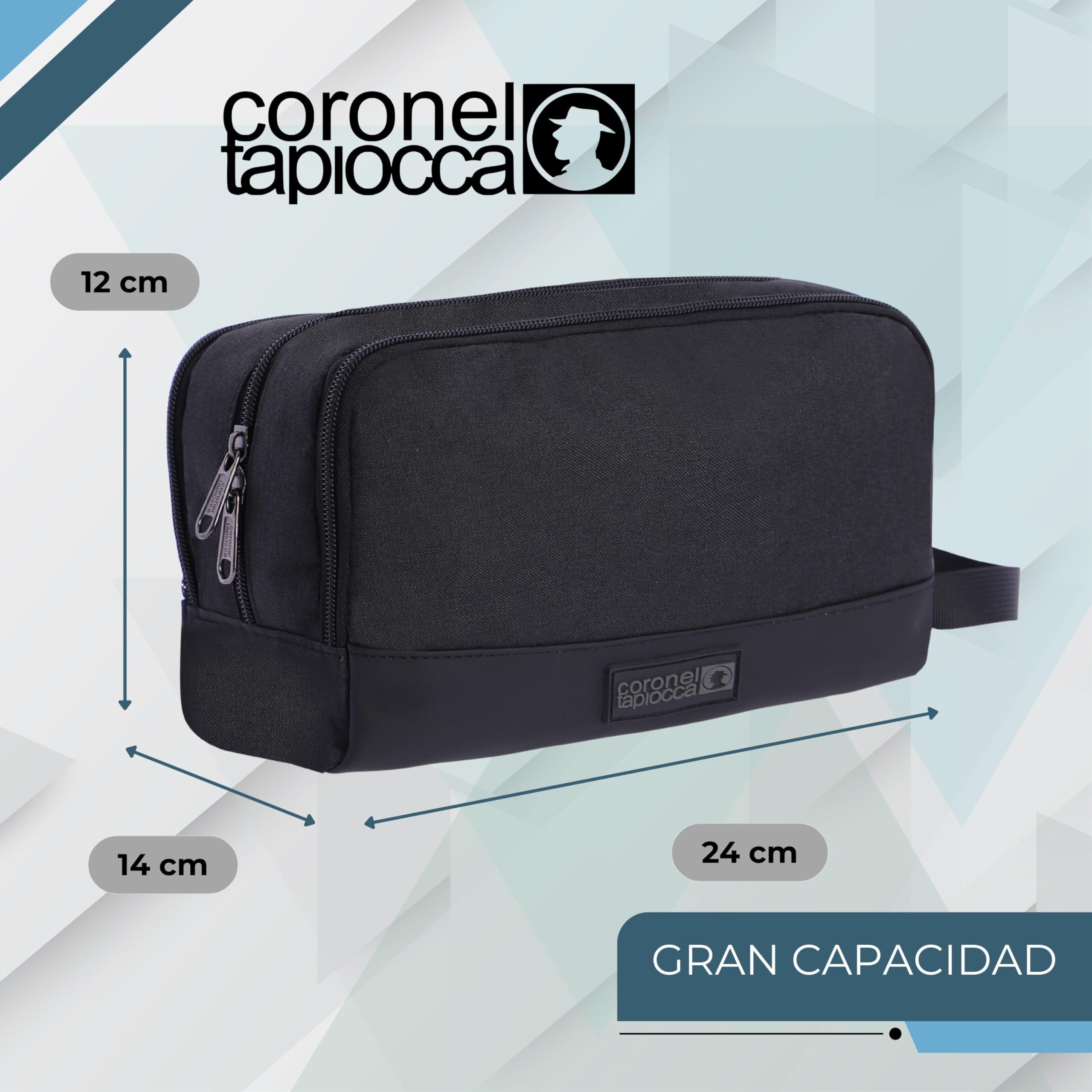 Coronel Tapiocca Neceser Viaje Hombre Bolsa Aseo compacta 3 Compartimentos
