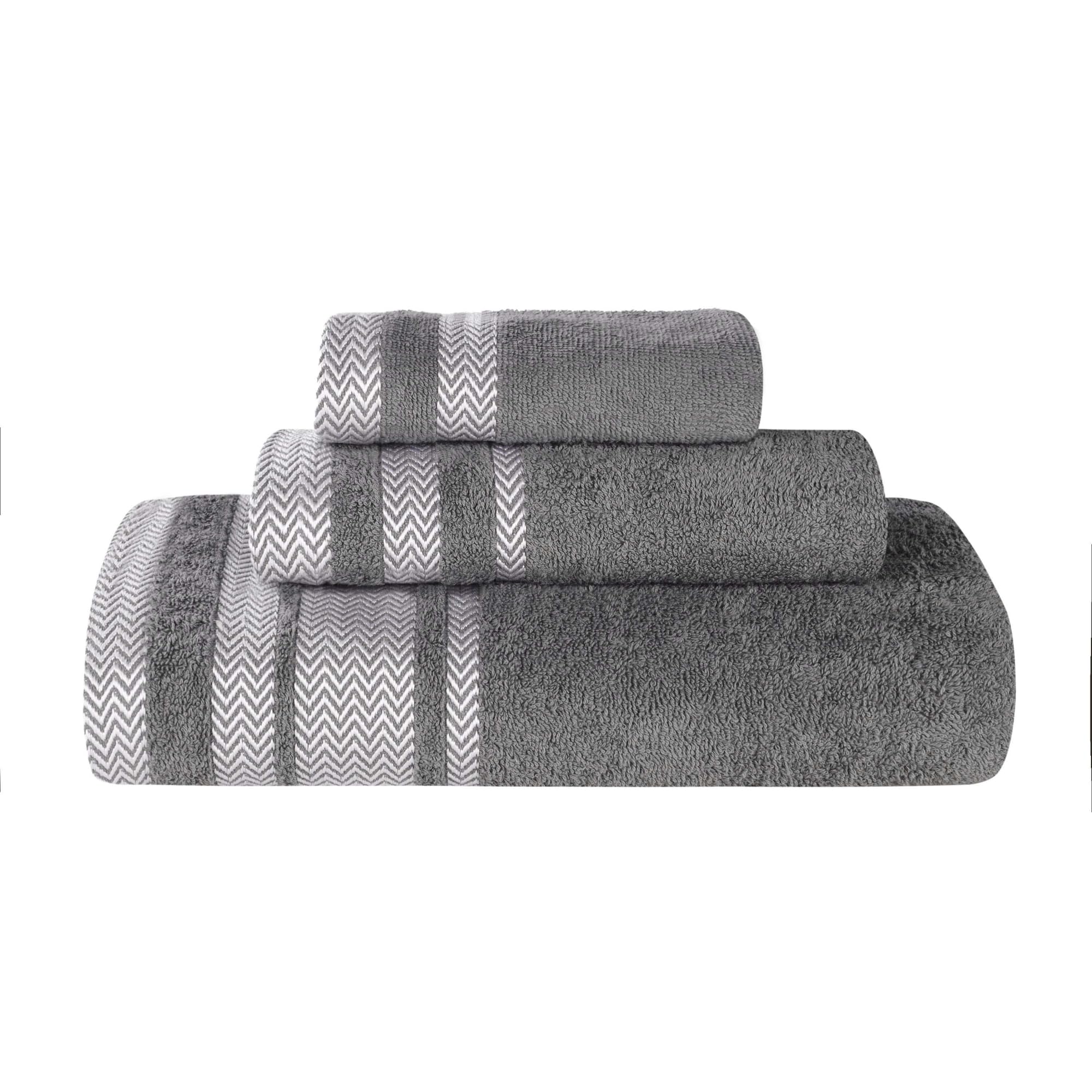 Serviettes en coton absorbantes : lot complet de linge de bain et douche