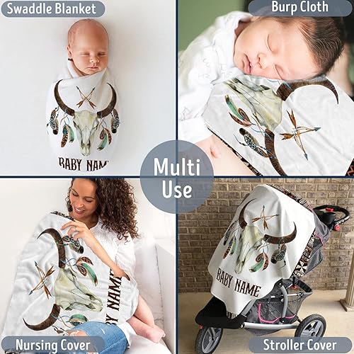 Miniatura 98 de Manta de bebé occidental, mantas de bebé personalizadas para niños, manta de vaquero para niños y niñas, manta de felpa personalizada con nombre