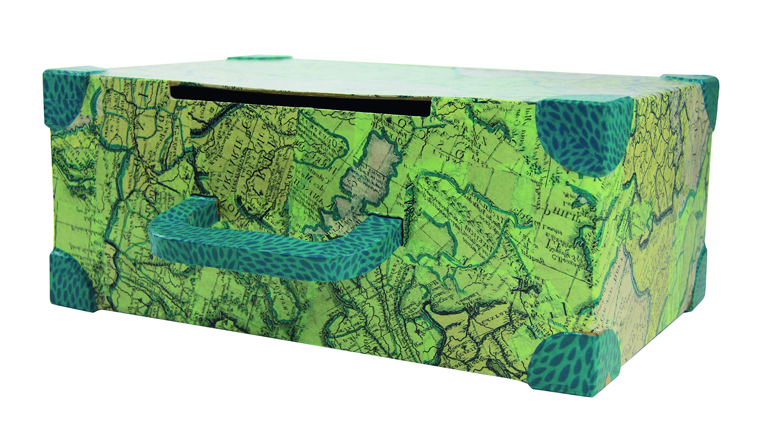 Decopatch – Caja de maleta para Boda, Color Marrón