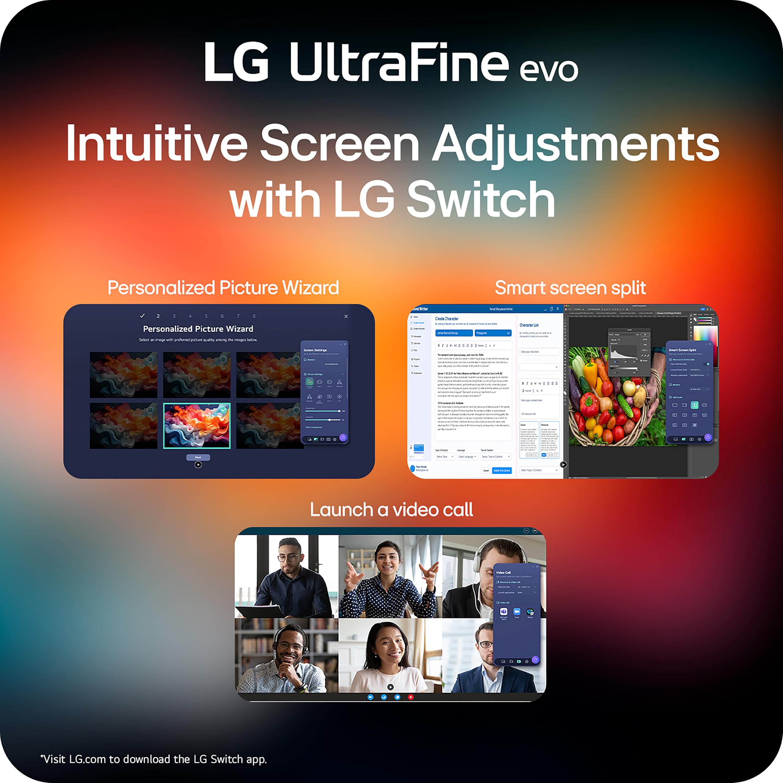 LG Ultrafine 32U990A EVO 32" 6K Nano IPS Negro | Thunderbolt 5, DisplayHDR 600, 2000:1 Contrast, 98% DCI-P3, 99.5% Adobe RGB | Pro Creator Display para Mac y PC