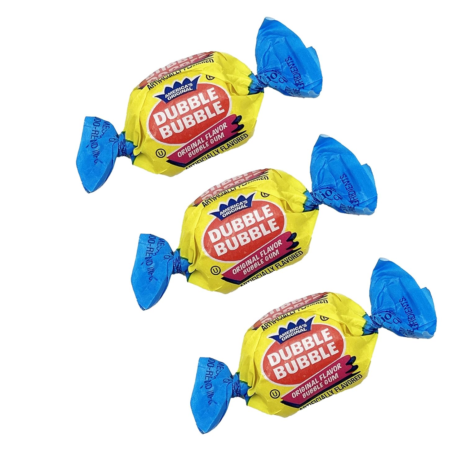Fruidles Original Double Bubble Chewing Gum Balls 5 Pounds Fruit Flavored Original & Mixed Fruit, Candy Buffet Treats, Kosher Certified Parve, Individually Twist-Wrapped
