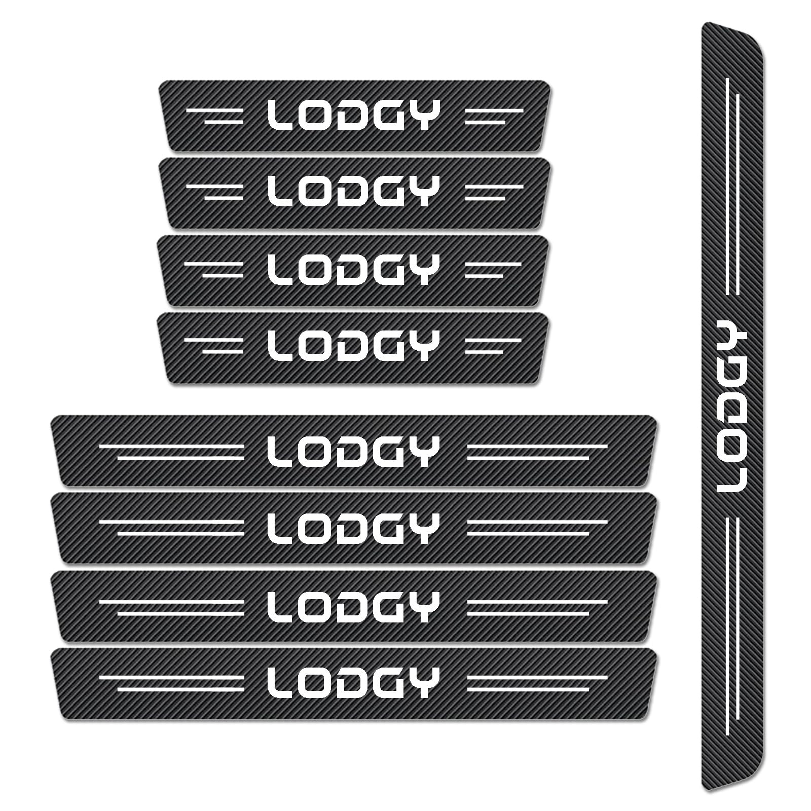 WXH97F Carbon Fiber Scuff Plates for Dacia Lodgy 2012-2026