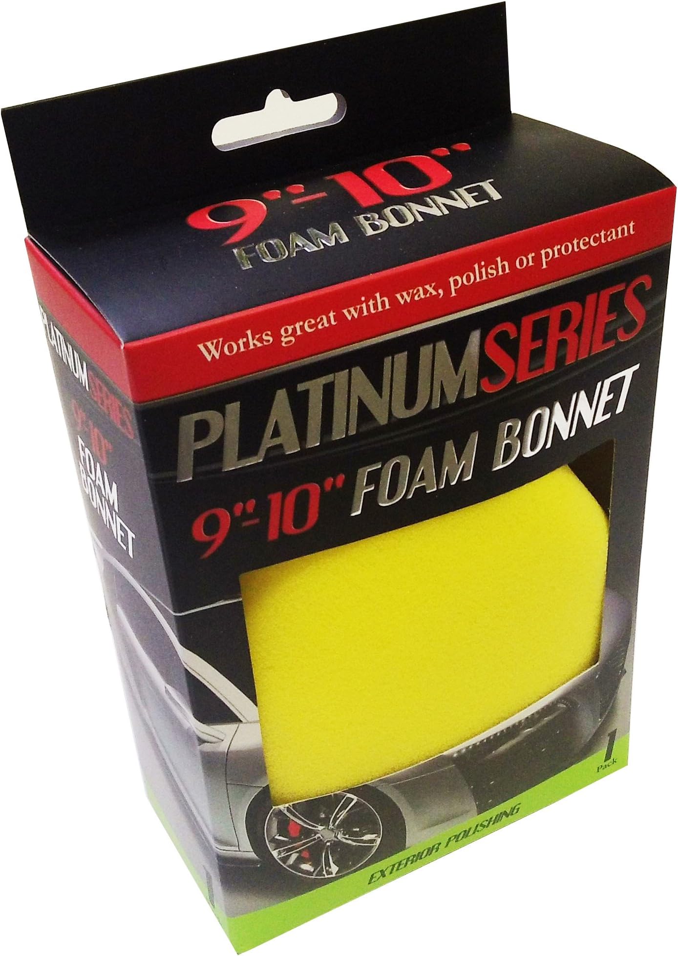 Microtex R-878100 Platinum Red 9 - 10 Foam Bonnet