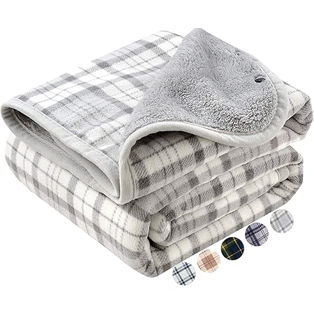 Amazon Hapgo ひざ掛け ブランケット 大判 選べる5色2サイズ 4way 着る毛布 ボタン付き 改良 防寒対策 あったか チェック柄 おしゃれ 吸湿保温 抗菌加工 静電気防止 洗濯可能 手触り 家 オフィス アウトドア 車 出張 などに適用 通年使用 ｍサイズ 80 135cm ライト