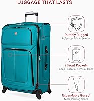 Vista 169 de SwissGear - Equipaje suave expandible Sion con ruedas, Negro