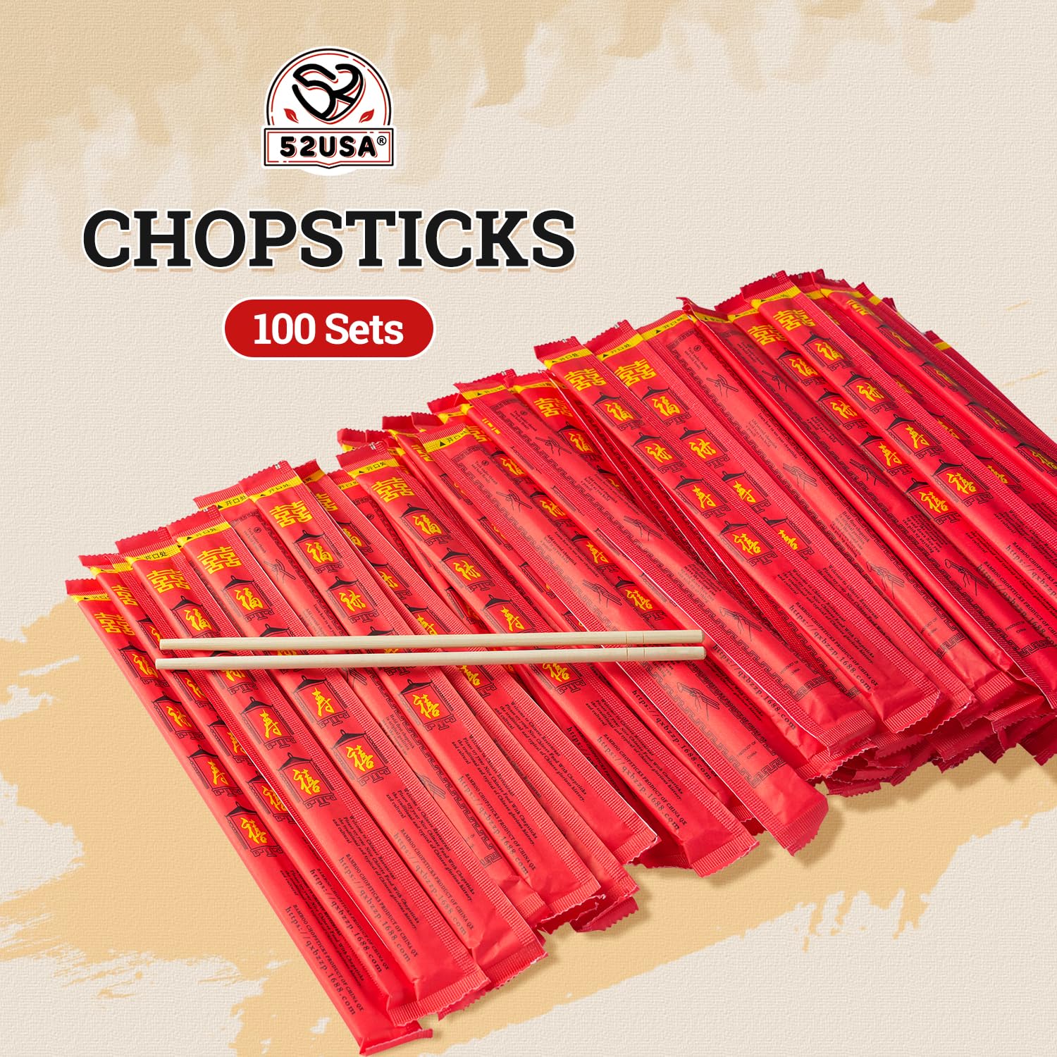 Bamboo Chopsticks - 100 Sets -2