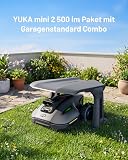 MAMMOTION YUKA Mini 2 500 Robot Tondeuse avec Garage Standard, jusqu'à 500m², Zéro Perte de Signal, sans RTK, AI Traitement d’Image à Trois Caméras, DropMow (expédié séparément) - 2