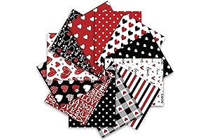 Whaline Valentine's Day Cotton Fabric Bundles: Romantic Quilting for Love