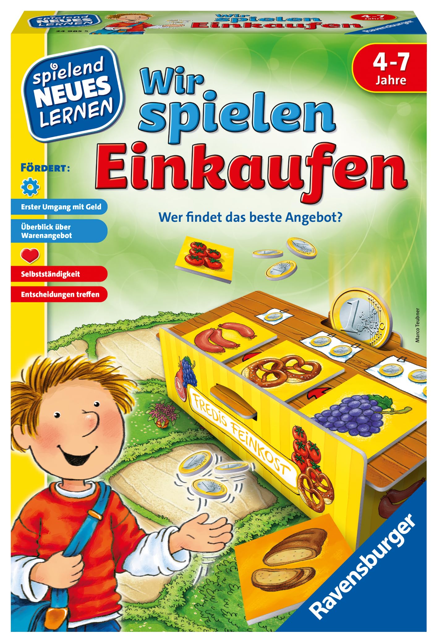 Ravensburger 24985 - Wir Spielen Einkaufen - Spielen und Lernen für Kinder, Lernspiel für Kinder ab 4-7 Jahren, Spielend Neues Lernen für 2-4 Spieler