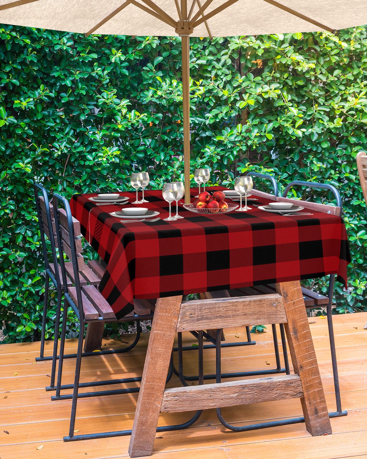 buffalo plaid patio umbrella Amazon.com: Outdoor Tablecloth with Umbrella Hole and Zipper Christmas Buffalo  Plaid Rectangle Tablecloths 60x120 Table Cloths Red and Black Checkered  Patio Table Cloth Cover for Outdoor Tables Picnic BBQS Garden : Patio,