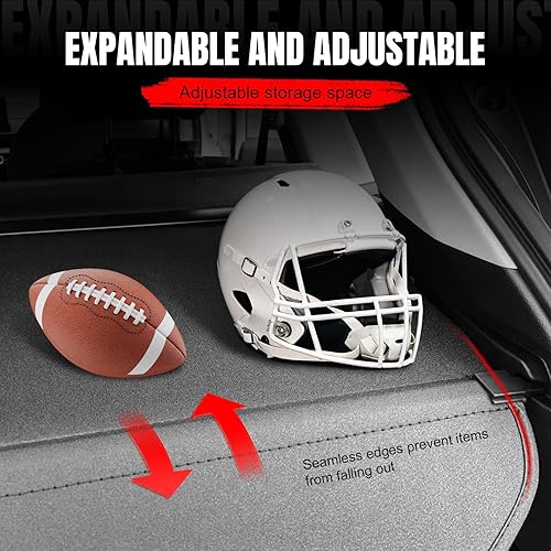 Miniatura 8 de IKON MOTORSPORTS Cubierta de carga compatible con Benz ML Clase W164 2006-2011, gris Vinly + cubierta Tonneau de aluminio retráctil, 2007 2008 2009