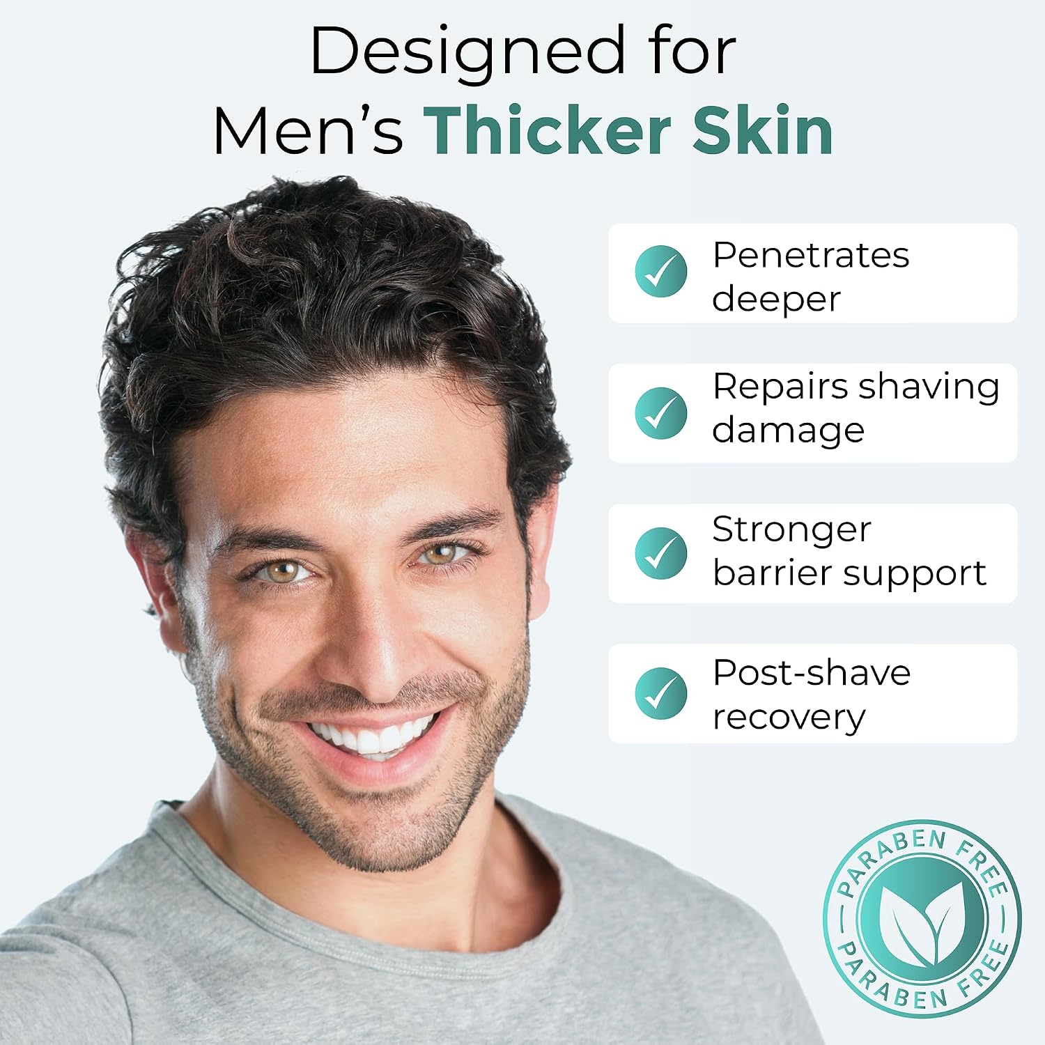 Men's Anti-Aging Face Cream — 6-in-1 Daily Moisturizer with Peptides, Ceramides, Bakuchiol, Niacinamide & Hyaluronic Acid — Hydrating Facial Cream for Men — Fragrance-Free