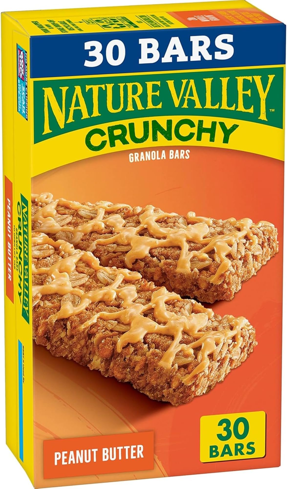 Crunchy Granola Bars, Peanut Butter, 30 Ct, 22.35 oz (15 Pouches)