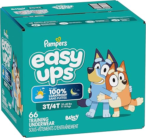 Miniatura 14 de Pantalones de Entrenamiento Pampers - Easy Ups para Niños y Niñas Bluey - Talla 3T-4T, 66 Unidades, Ropa Interior para Niños para el Baño