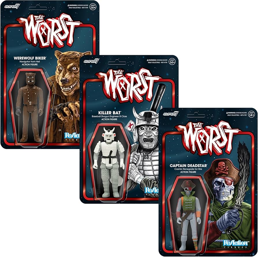 Amazon.com: Super7 The Worst Werewolf Biker (Scum Squad) - 3.75