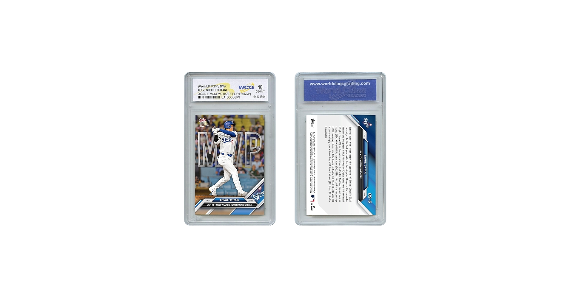 大谷翔平&トラウト topps now MVP award special Amazon.com: 2024 MLB Topps Now SHOHEI OHTANI MVP Card #OS-6