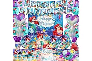 Ariel Little Mermaid Birthday Party Decorations Set