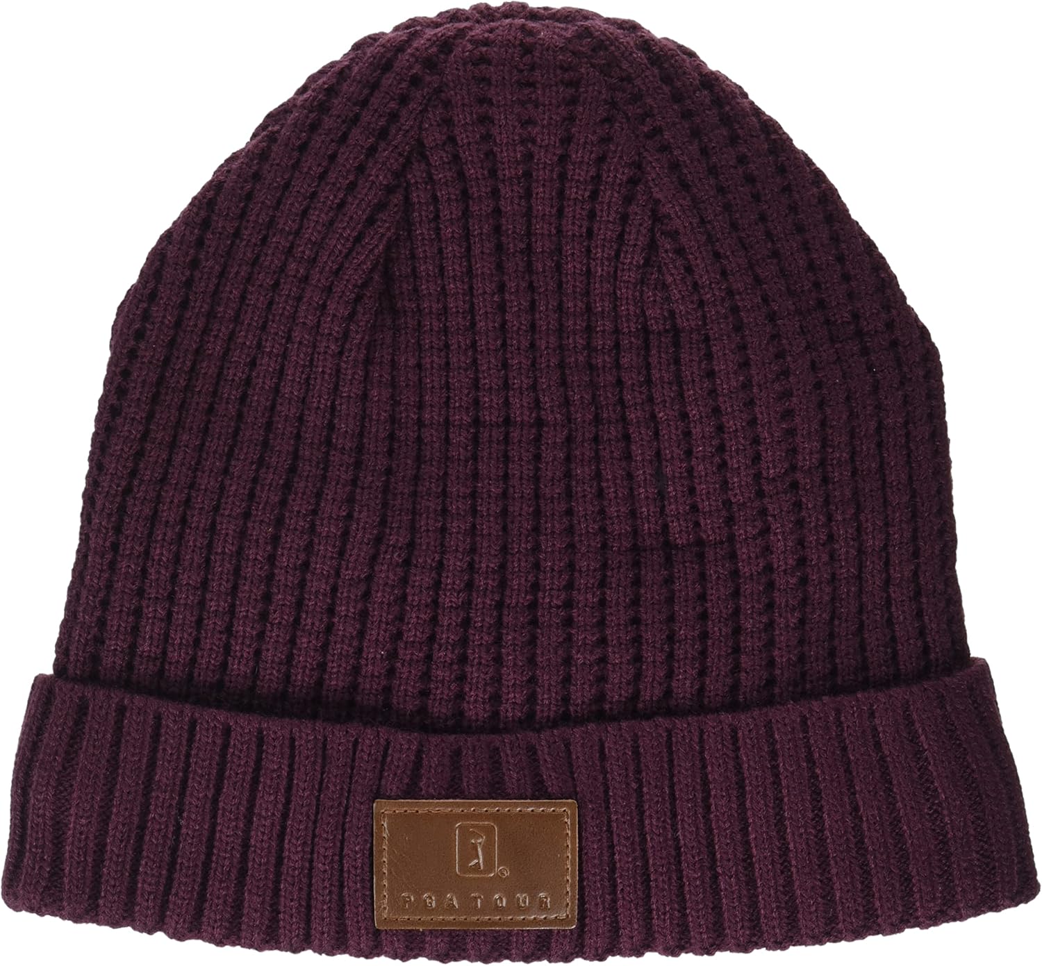 PGA Tour Men’s Waffle Knit Beanie, Cuffed and Stretch Golf Beanie