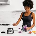 Ninja SS100C, créateur de bols de smoothie Foodi et extracteur de nutriments avec Auto-iQ, 1100W, argent (version canadienne), petit