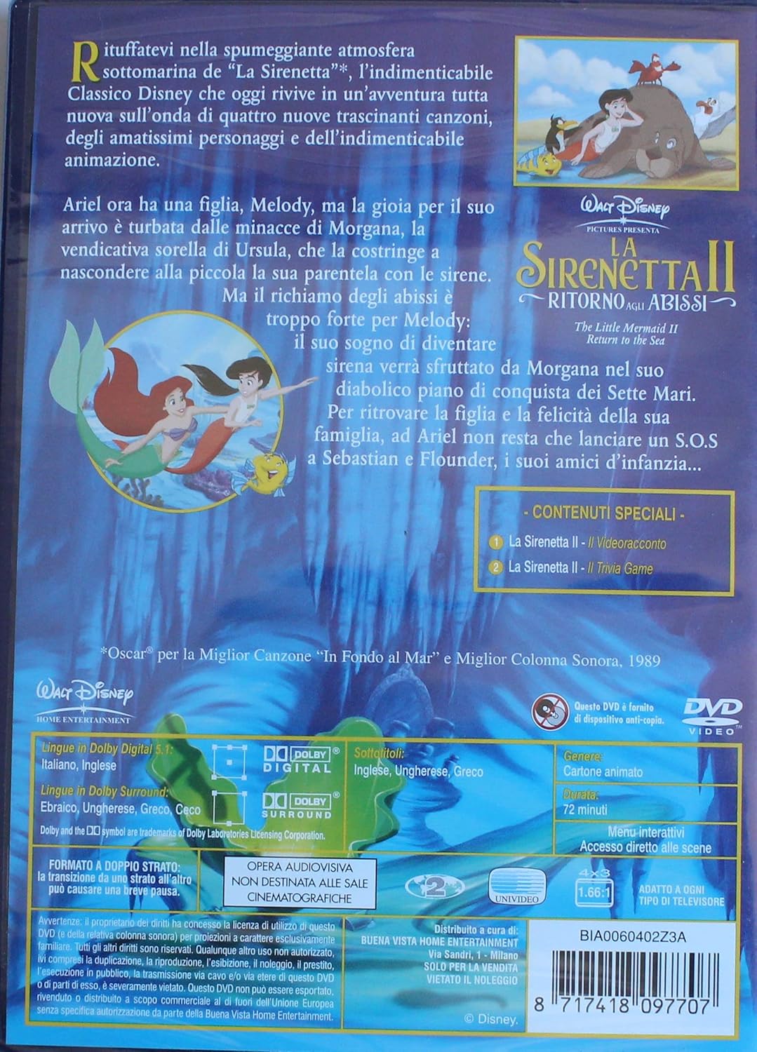 La Sirenetta 2 [Import italien]