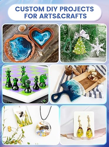 Miniatura 7 de Jarezina Kit de resina epoxi de 64 onzas, resina epoxi transparente, fuerte y sin burbujas, no se amarillea, autonivelante, fácil de mezclar 11,