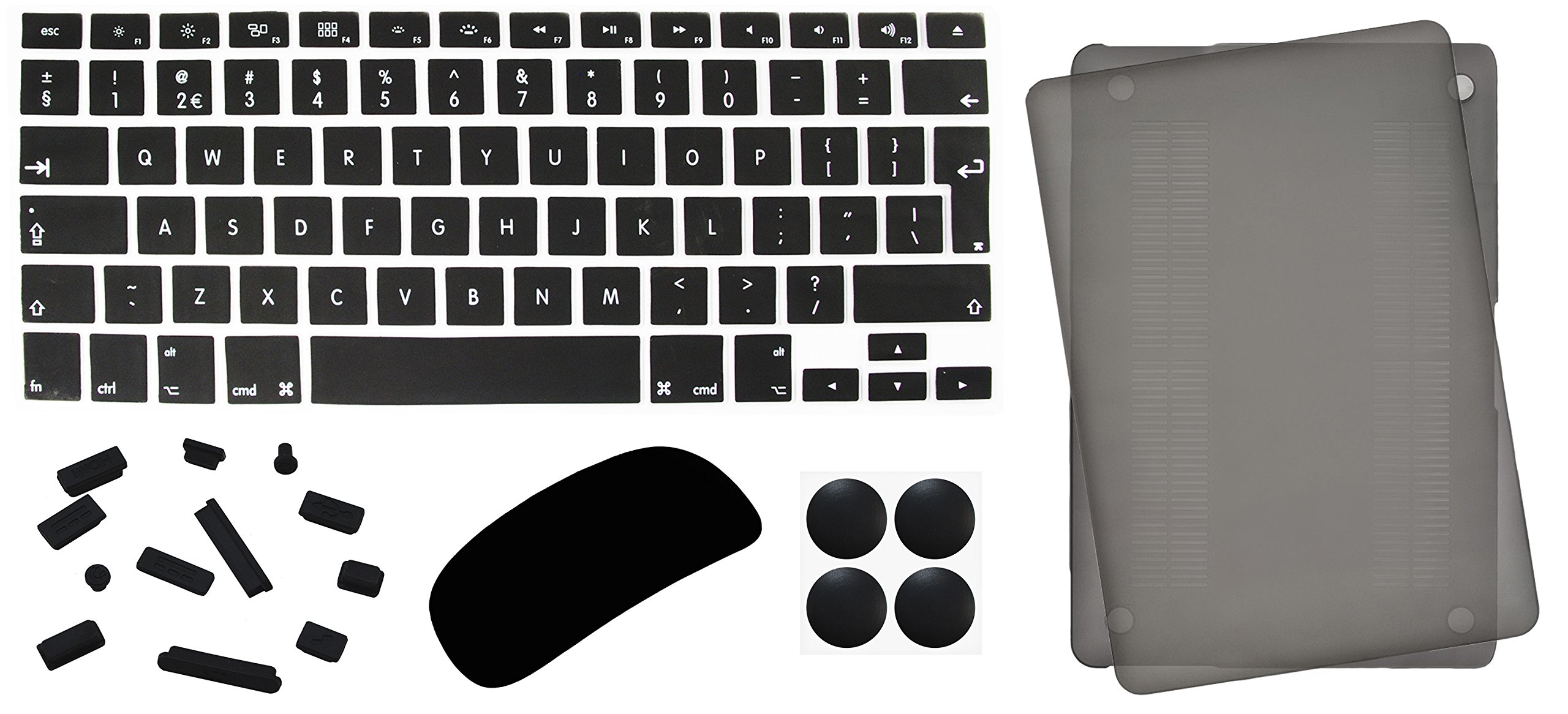 Kit accesorios MacBook Air 13 con protector Magic Mouse y cubierta de teclado UK EU 8