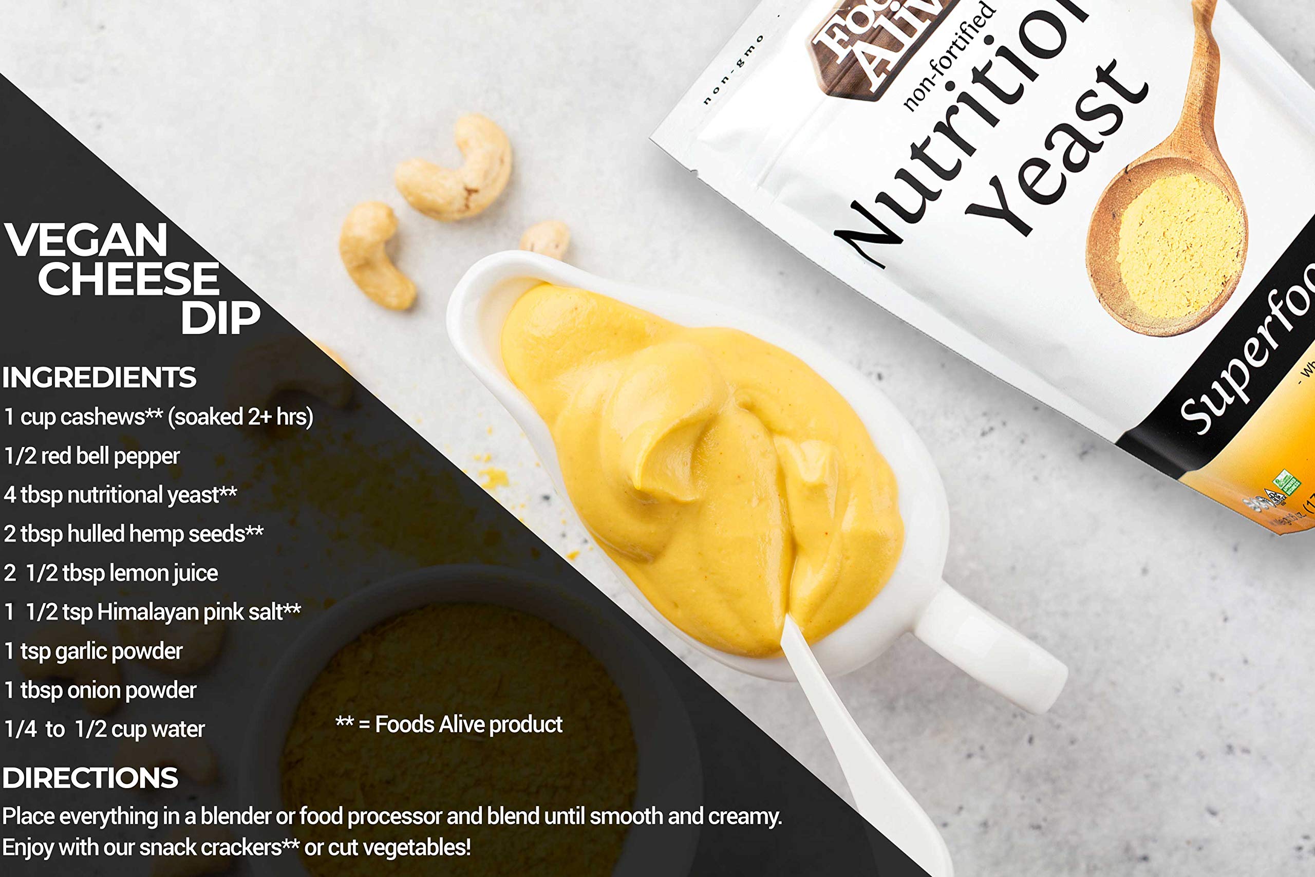 Buy Foods Alive Nutritional Yeast Flakes (Bulk 2lbs) NonFortified