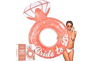 Bridal Bash Sensation: The Glittery XtraLarge Bride Pool Float