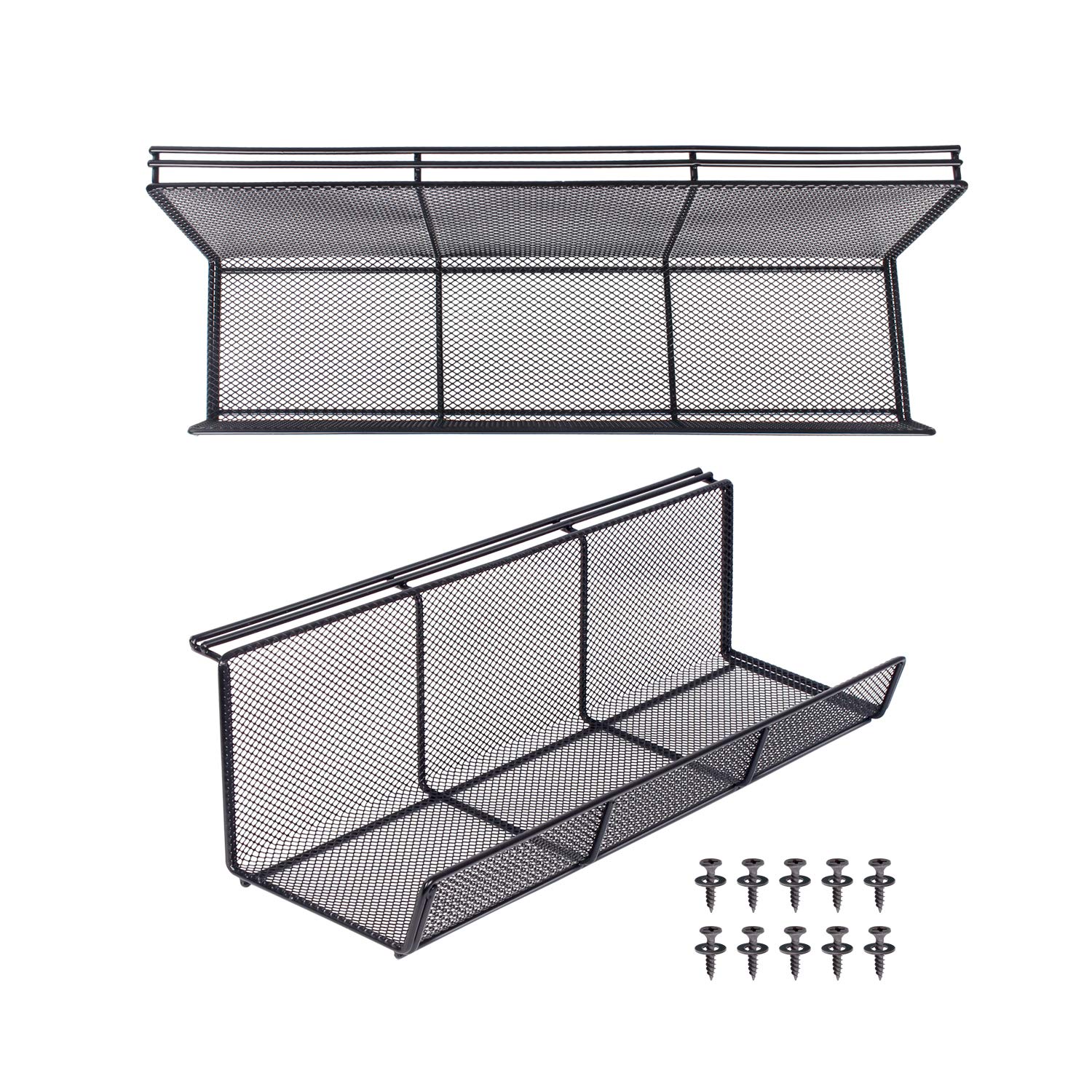 Buy Univivi 2 Pack Under Desk Cable Management Tray, Cable Basket Cable