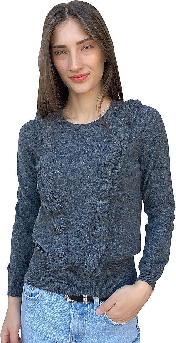 Pullover Women 100 Italian Cashmere Made in Italy (red, xLarge) Amazon.ca Clothing