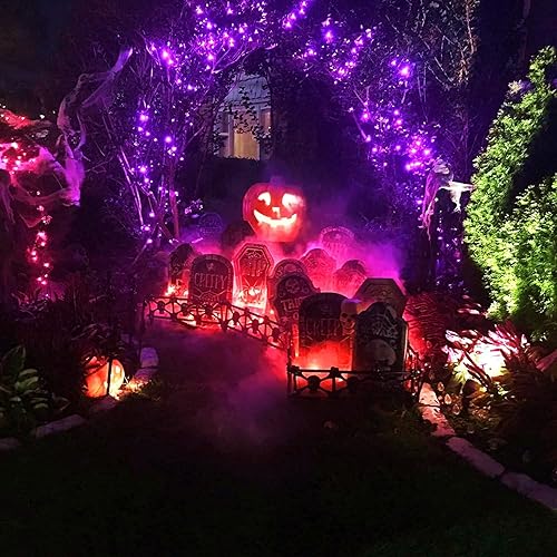 Miniatura 4 de JMEXSUSS 200 luces solares púrpuras de Halloween del LED/200 luces de Halloween púrpura LED