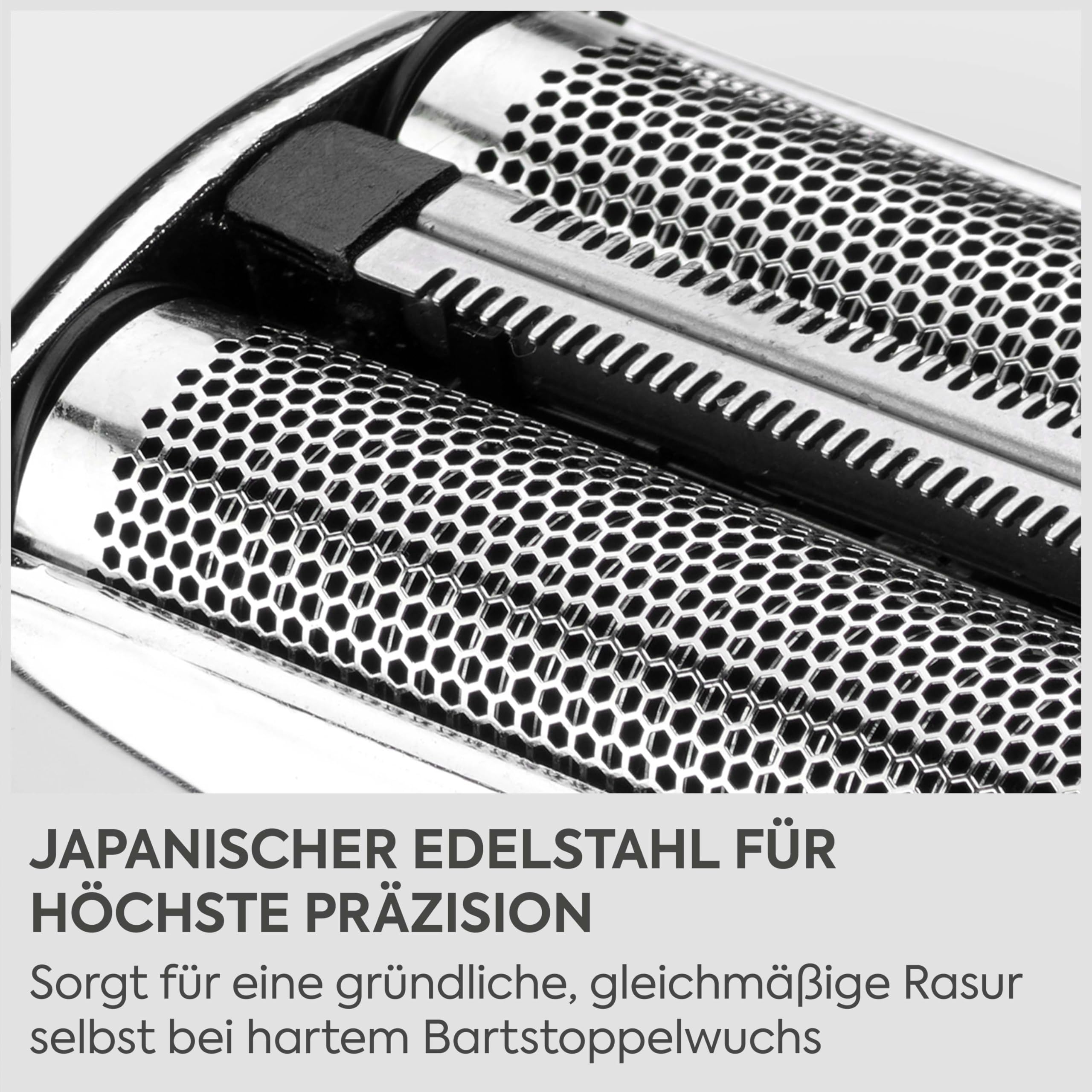 BaByliss Super‑X Doppelfolienrasierer für Herren – Ultraglattes Finish, doppelte Japanstahl‑Folien, kabellos mit Lithium‑Ionen‑Akku, Wet & Dry IPX7, USB‑C, FS996DE