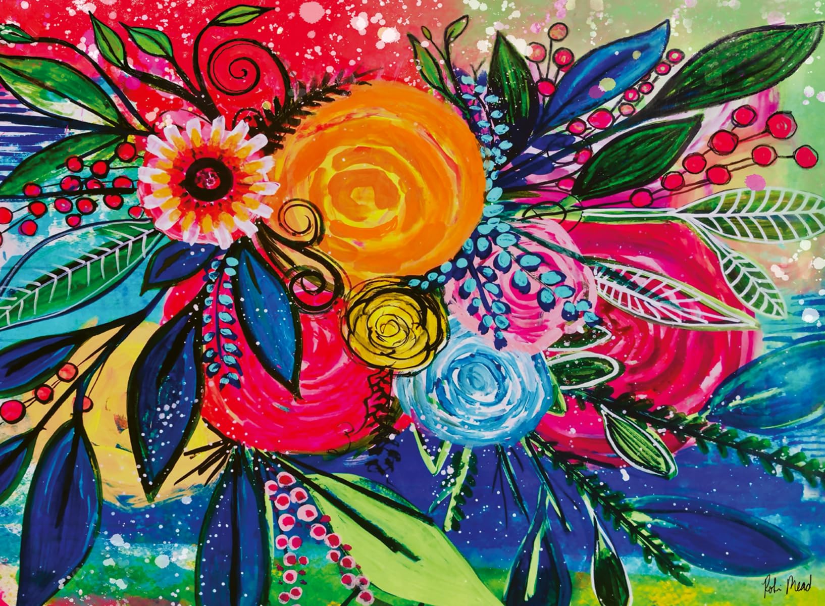 Ravensburger USA Jigsaw Nationals – Color Burst – 500-teiliges Puzzle – kühne und helle Naturszene – beruhigendes Puzzle-Erlebnis – ab 12 Jahren