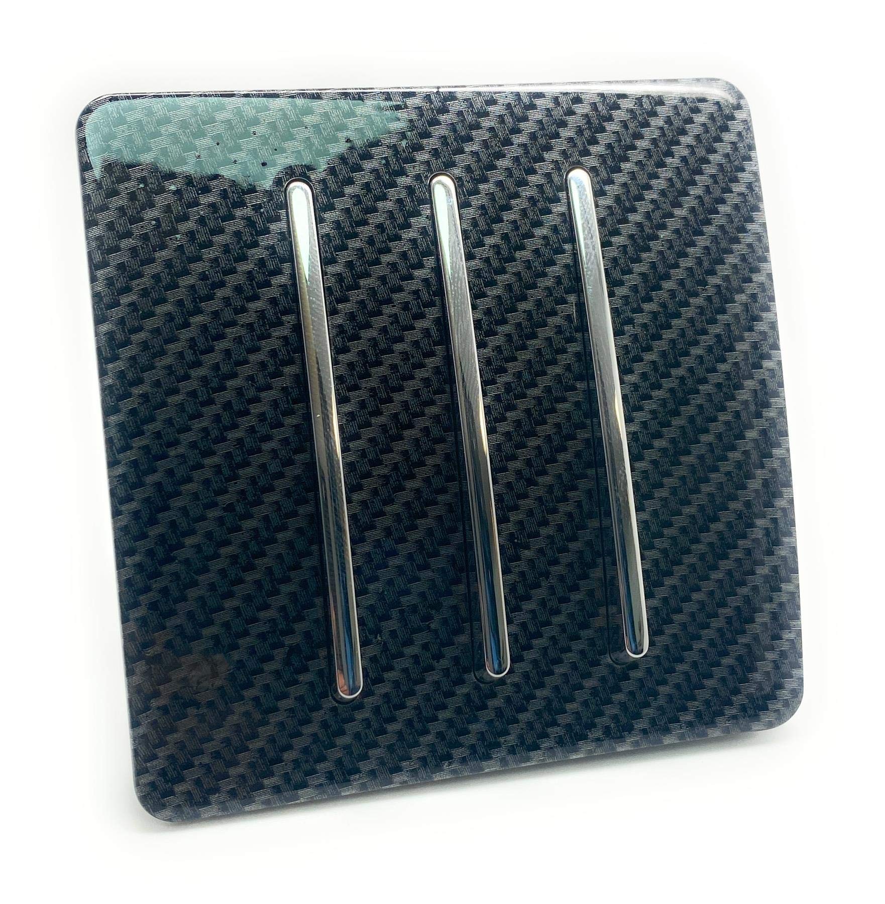 Trendi 3 Gang 2 Way 10 Amp Rocker Chrome Light Switch