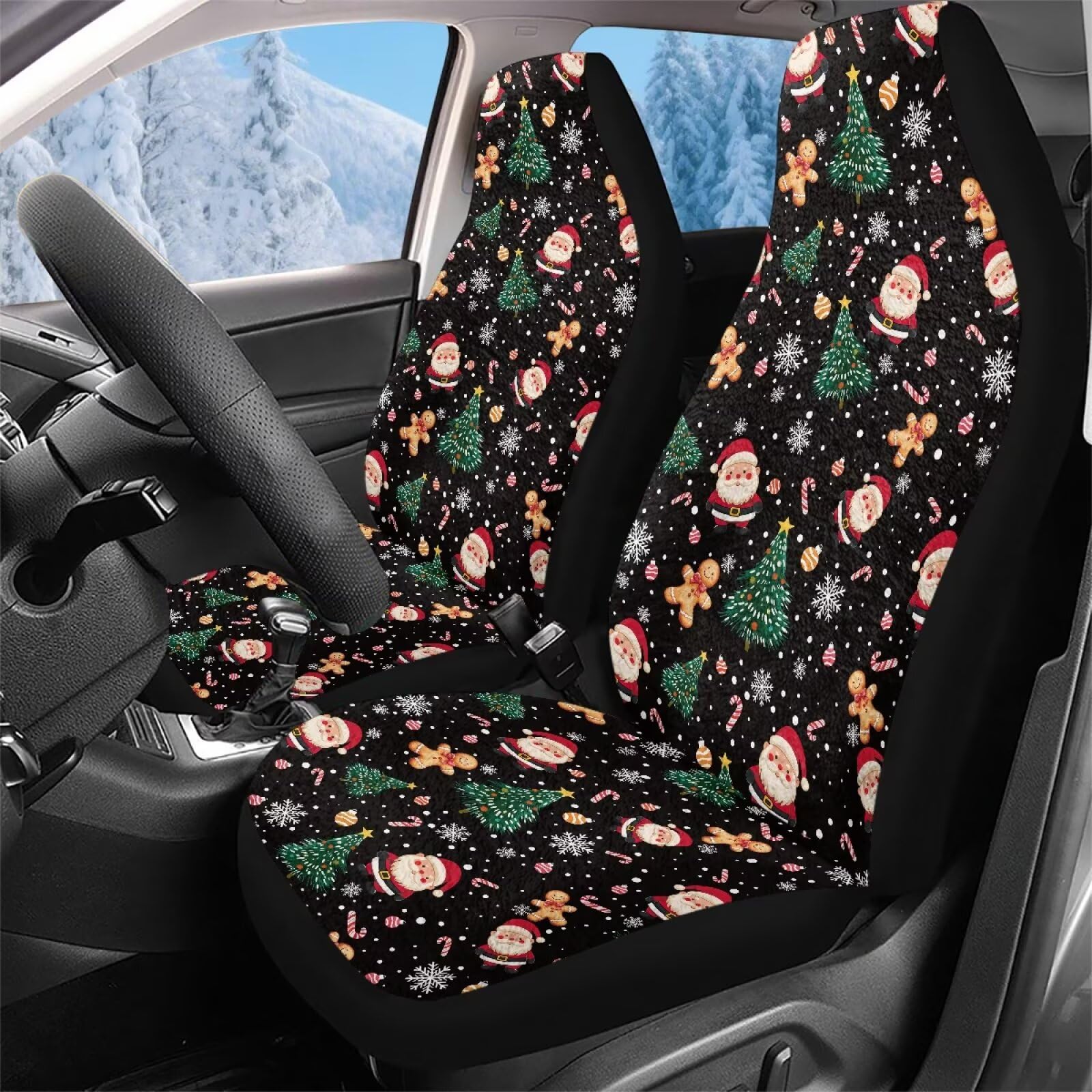 Housse couverture couvre sieges auto Noël 52X138Cm - 2