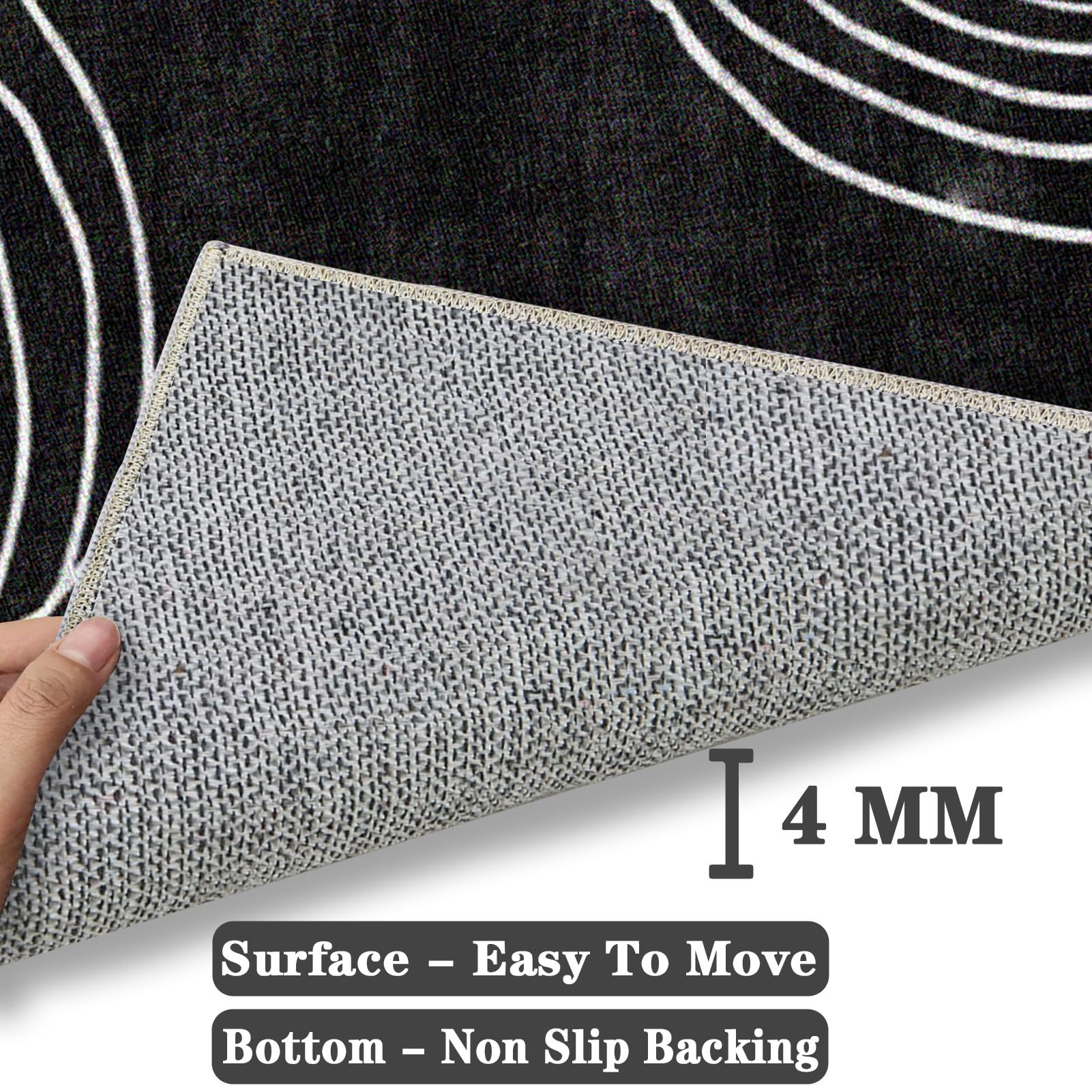Tappeto per Sedia Ufficio Antiscivolo Tappetino di Protezione per Pavimenti Duri 120 x 160 cm Tappeto per Sedia con Ruote Tappetino per Sedia da Scrivania Tappetino Pavimenti per Parquet e Piastrelle
