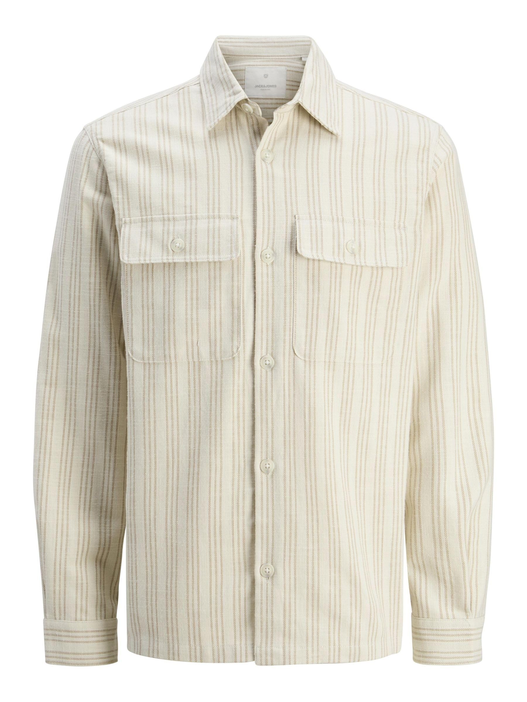 JACK & JONES Jprccraymond Spring Stripe Overshirt Sn