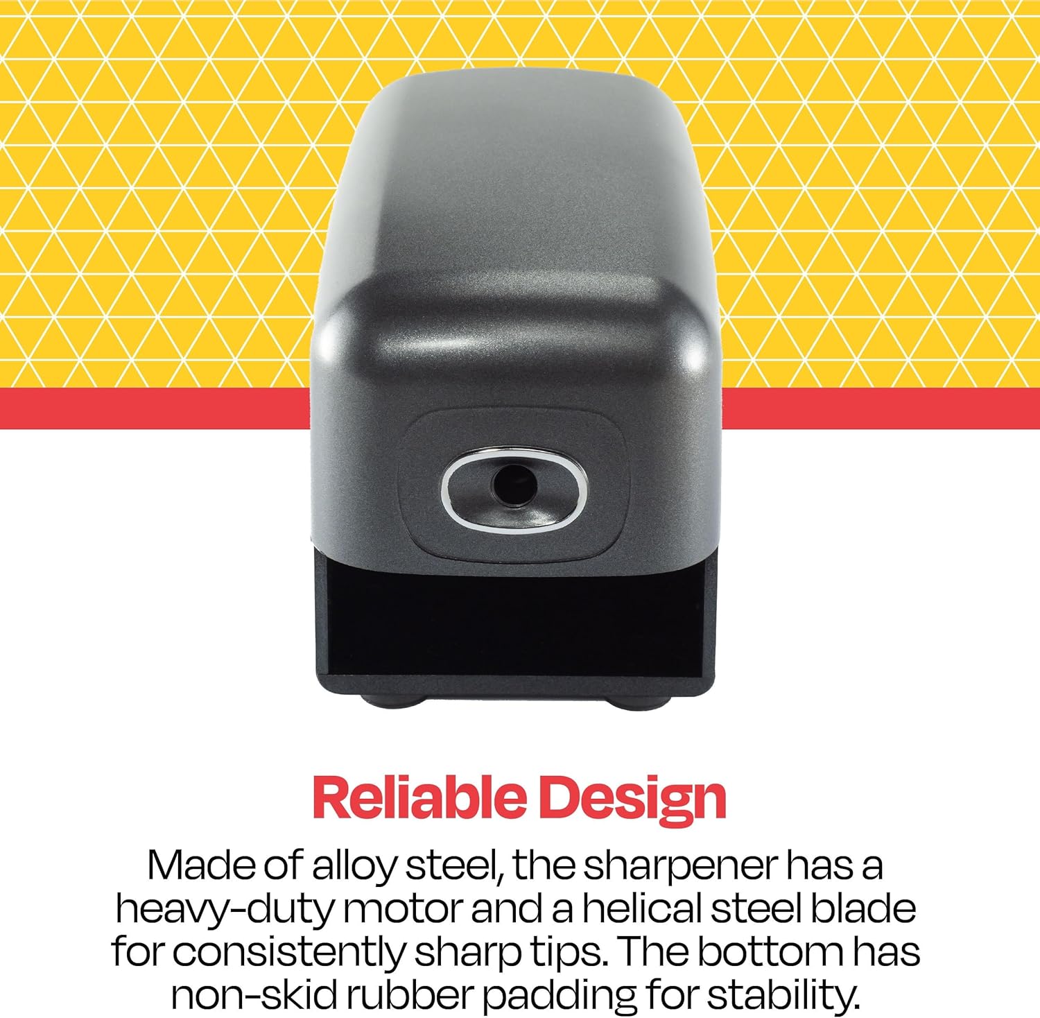 School Smart Electric Pencil Sharpener, 5-1/2 x 3-3/4 x 7-3/4 Inches
