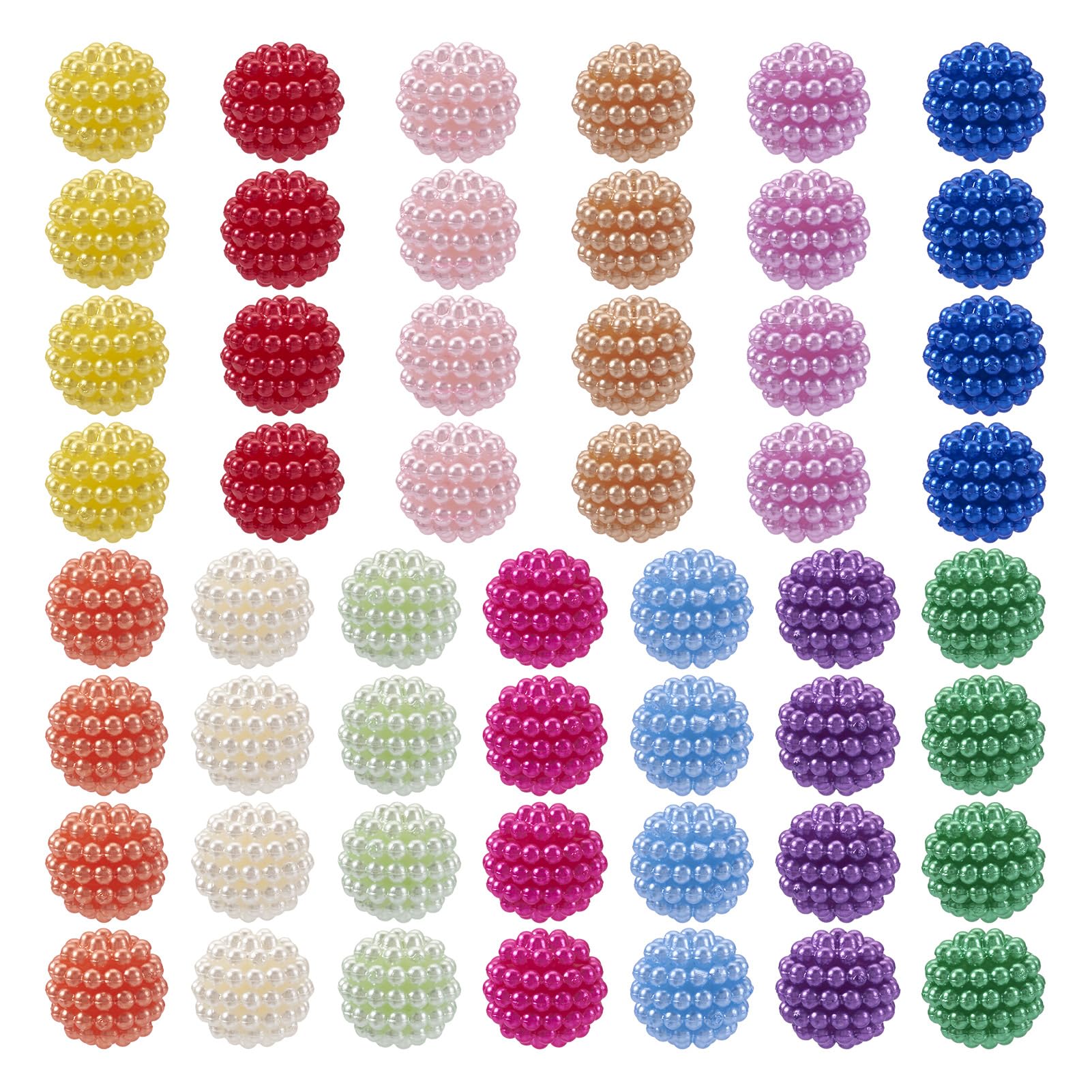 Amazon.com: KISSITTY 130pcs 15.4mm Berry Beads for Crafts Colorful