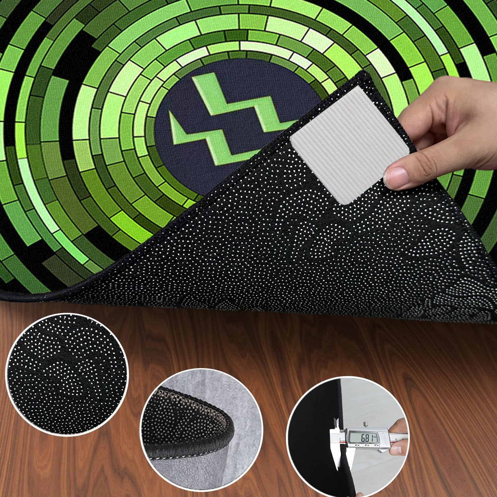 Dywan Bateria Dywaniki akustyczne Elektroniczna mata bębnowa Dźwiękoszczelne antypoślizgowe maty do baterii akustycznych maty akustyczne 120 x 100 cm