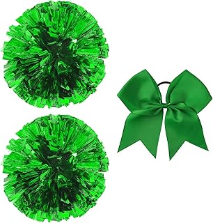 Pom Poms Cheerleading, 3PCS Ring Cheerleading Ball Set-Green , Cheer Pom Poms, Cheerleading Poms, Cheerleading Accessorie...