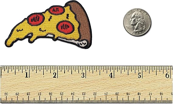 Kolorspun Pizza Patch - Hook and Loop Tactical Morale Patch