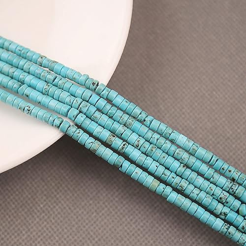 Miniatura 10 de 150 cuentas espaciadoras de jaspe imperial de mezcla natural, sueltas, semipreciosas, planas, redondas, cuentas de piedra de disco Heishi para